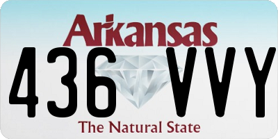 AR license plate 436VVY