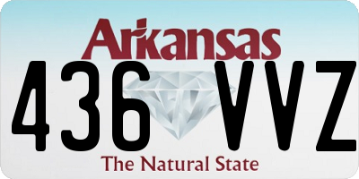 AR license plate 436VVZ