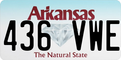 AR license plate 436VWE