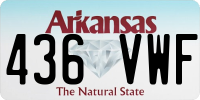 AR license plate 436VWF
