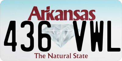 AR license plate 436VWL