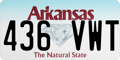AR license plate 436VWT