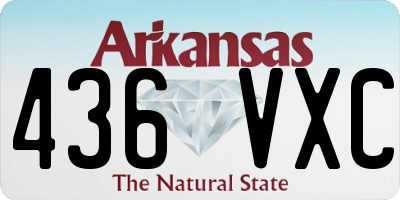 AR license plate 436VXC