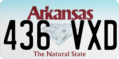AR license plate 436VXD