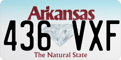AR license plate 436VXF