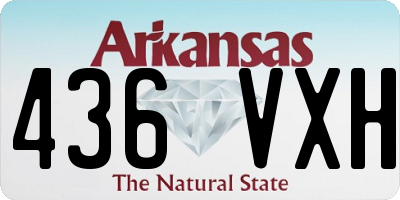 AR license plate 436VXH