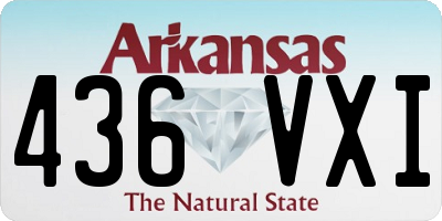 AR license plate 436VXI