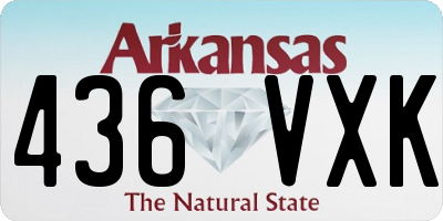 AR license plate 436VXK