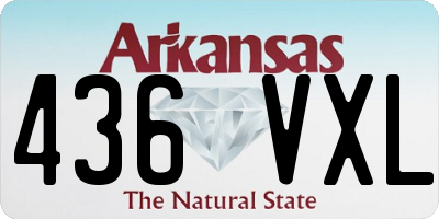 AR license plate 436VXL
