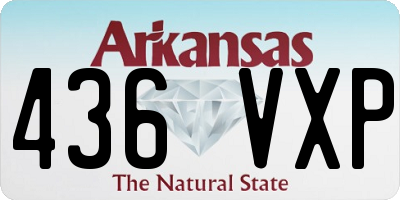AR license plate 436VXP