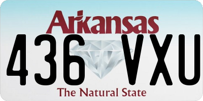 AR license plate 436VXU