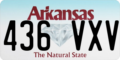 AR license plate 436VXV