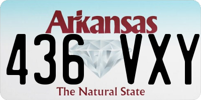 AR license plate 436VXY