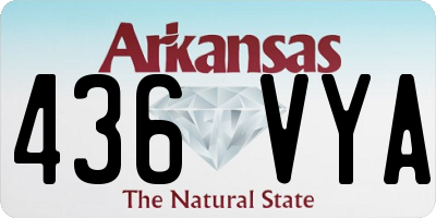 AR license plate 436VYA