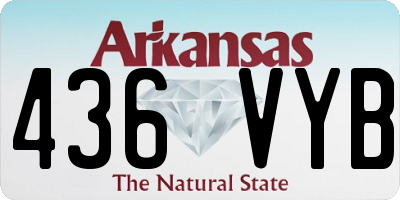 AR license plate 436VYB