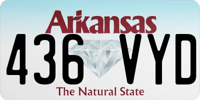 AR license plate 436VYD