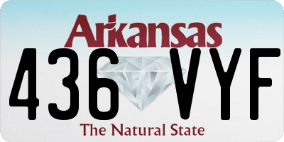 AR license plate 436VYF