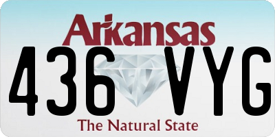 AR license plate 436VYG