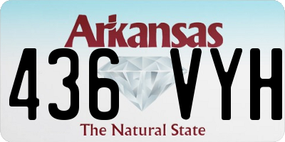 AR license plate 436VYH