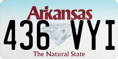 AR license plate 436VYI