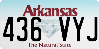AR license plate 436VYJ