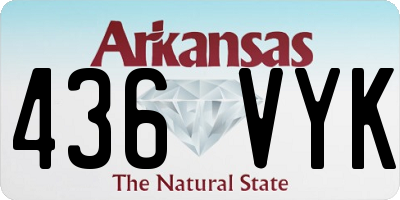 AR license plate 436VYK