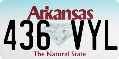AR license plate 436VYL