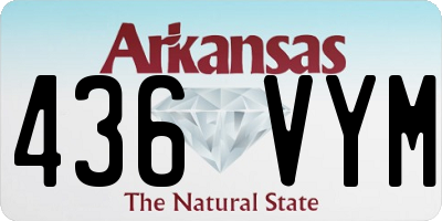 AR license plate 436VYM