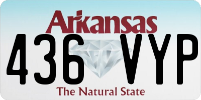 AR license plate 436VYP