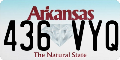 AR license plate 436VYQ