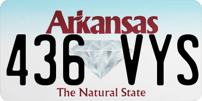 AR license plate 436VYS