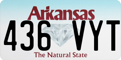 AR license plate 436VYT