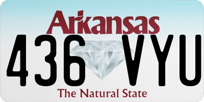 AR license plate 436VYU