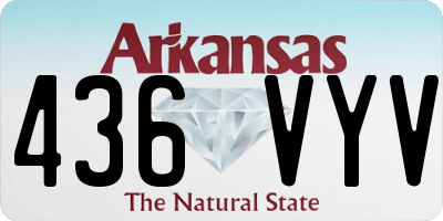 AR license plate 436VYV