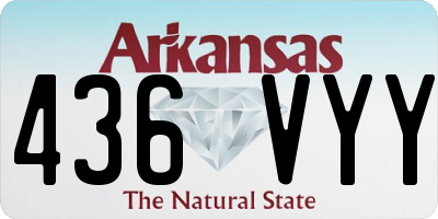 AR license plate 436VYY