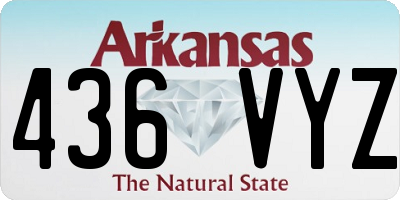 AR license plate 436VYZ