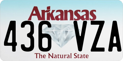 AR license plate 436VZA