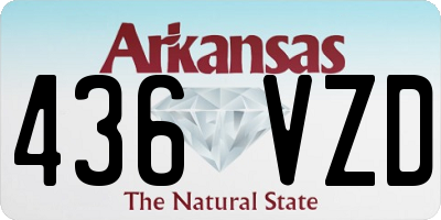 AR license plate 436VZD