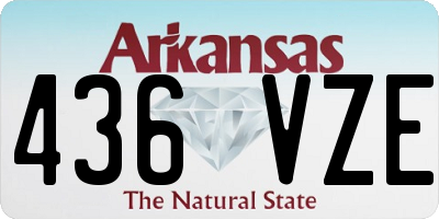 AR license plate 436VZE