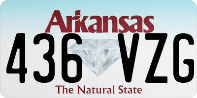 AR license plate 436VZG
