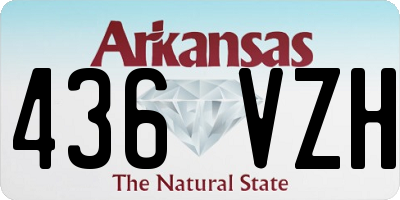 AR license plate 436VZH