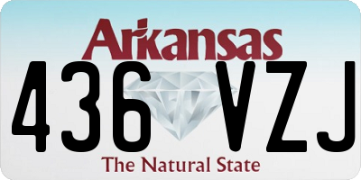 AR license plate 436VZJ