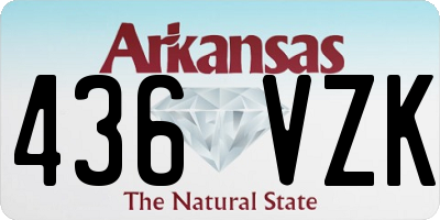 AR license plate 436VZK