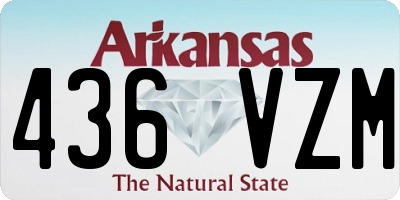AR license plate 436VZM