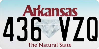 AR license plate 436VZQ