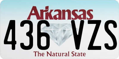 AR license plate 436VZS