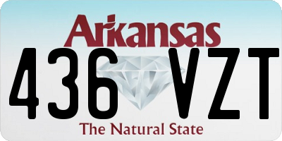 AR license plate 436VZT