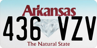 AR license plate 436VZV