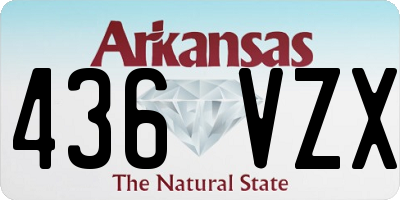 AR license plate 436VZX