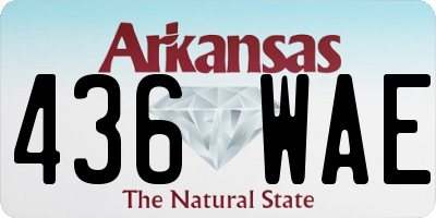 AR license plate 436WAE